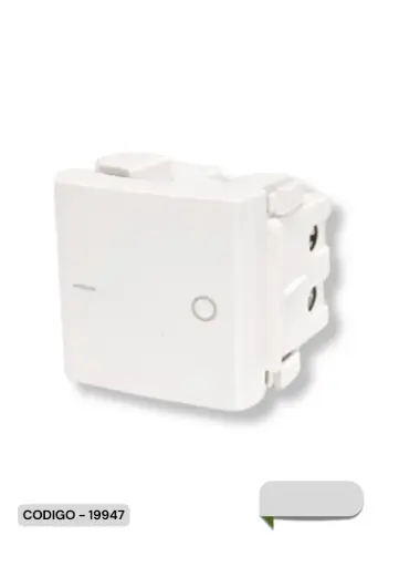 [ELEKTRON- C19947] MODULO INTERRUPTOR BIPOLAR BLANCO 36MM 250V ELEKTRON