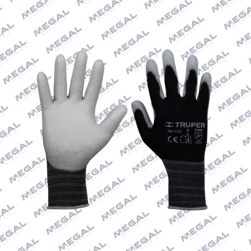 [TRUPER- TR13291] GUANTES NYLON M PARA MECANICO 